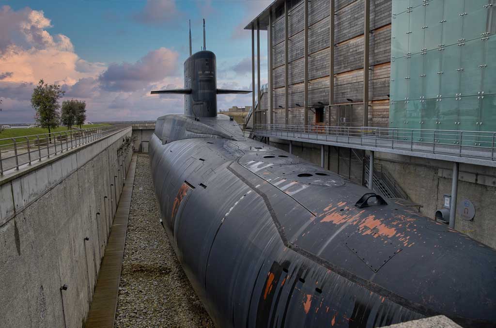 sous-marin le redoutable à Cherbourg