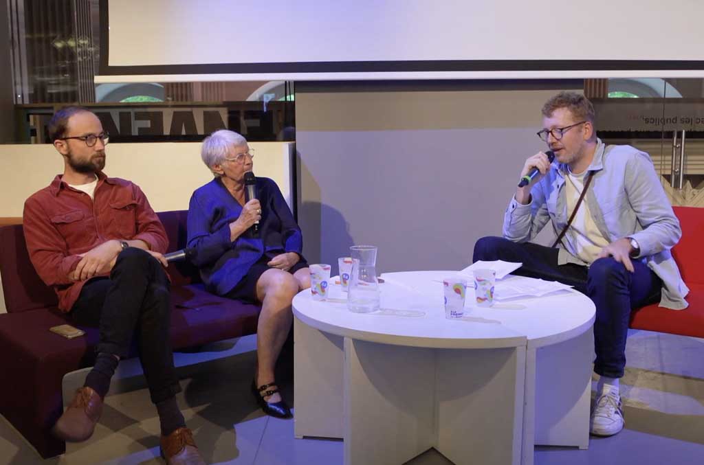 Photo : de gauche à droite Simon Carraud, Béatrice Giblin et Mathieu Molard (capture d'écran - Street Press)