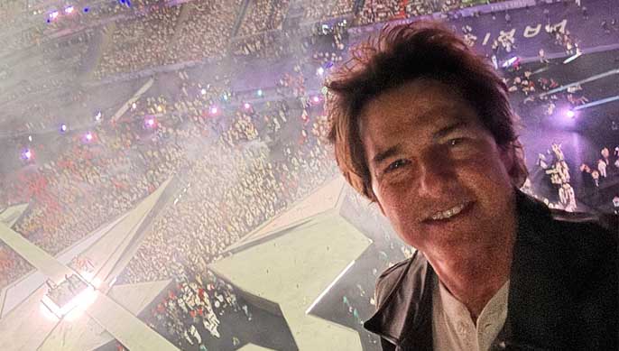 Tom Cruise à la cloture des Jeux Olympique de Paris en 2024